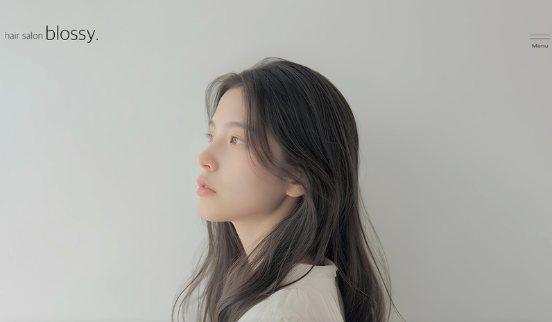 hair salon blossy.のホームページが完成しました